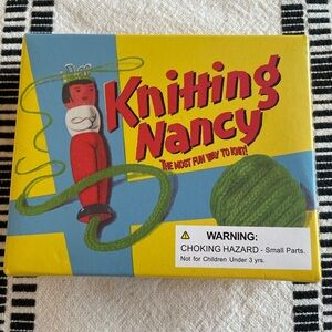 Wood KNITTING NANCY DOLL Yarn Spool Loom Craft French Knitter Rope Braid Maker